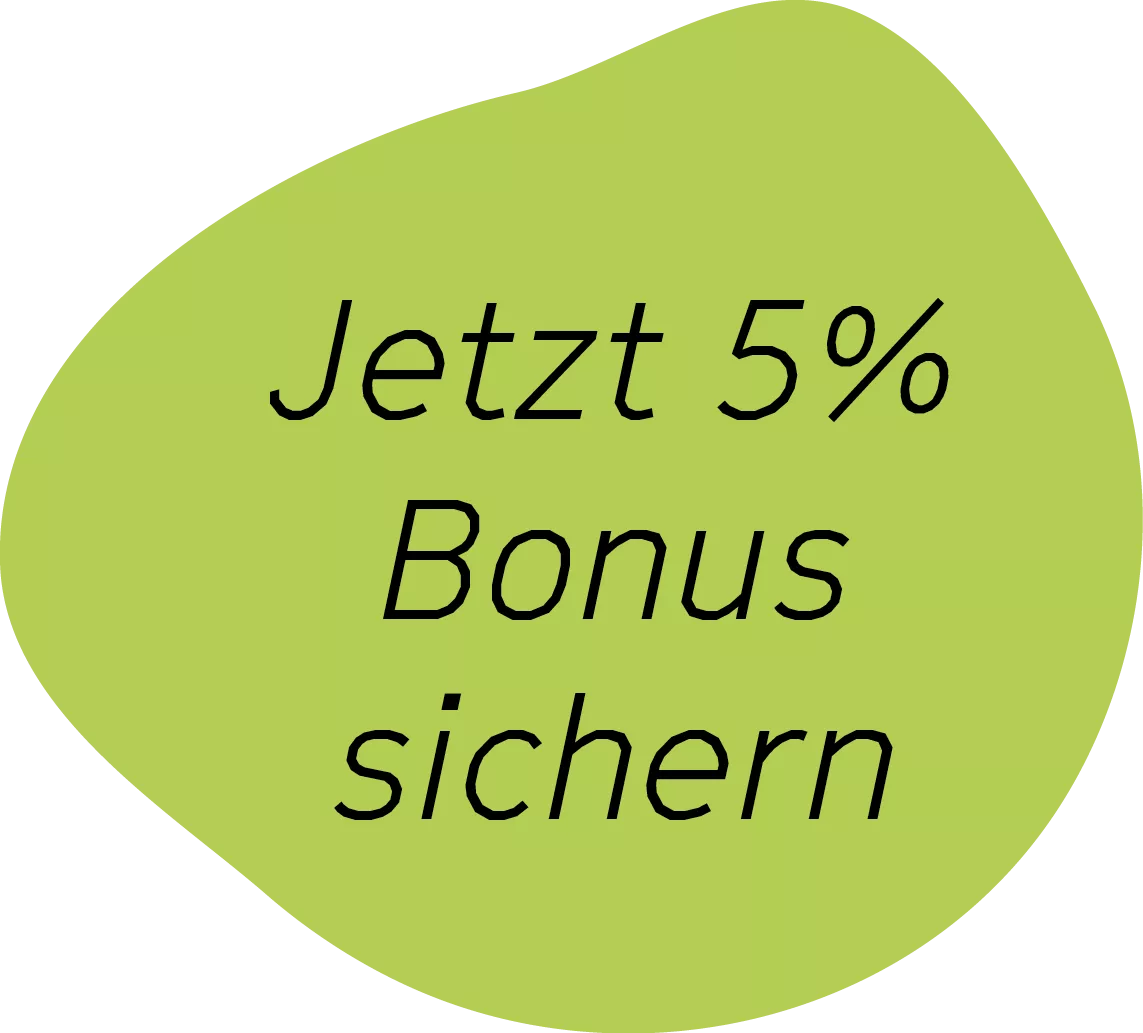 5 % Bonus sichern mit Gutes Guthaben