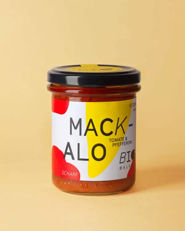 Bio Mackalo scharf im 200 Gramm Glas von BioBalkan