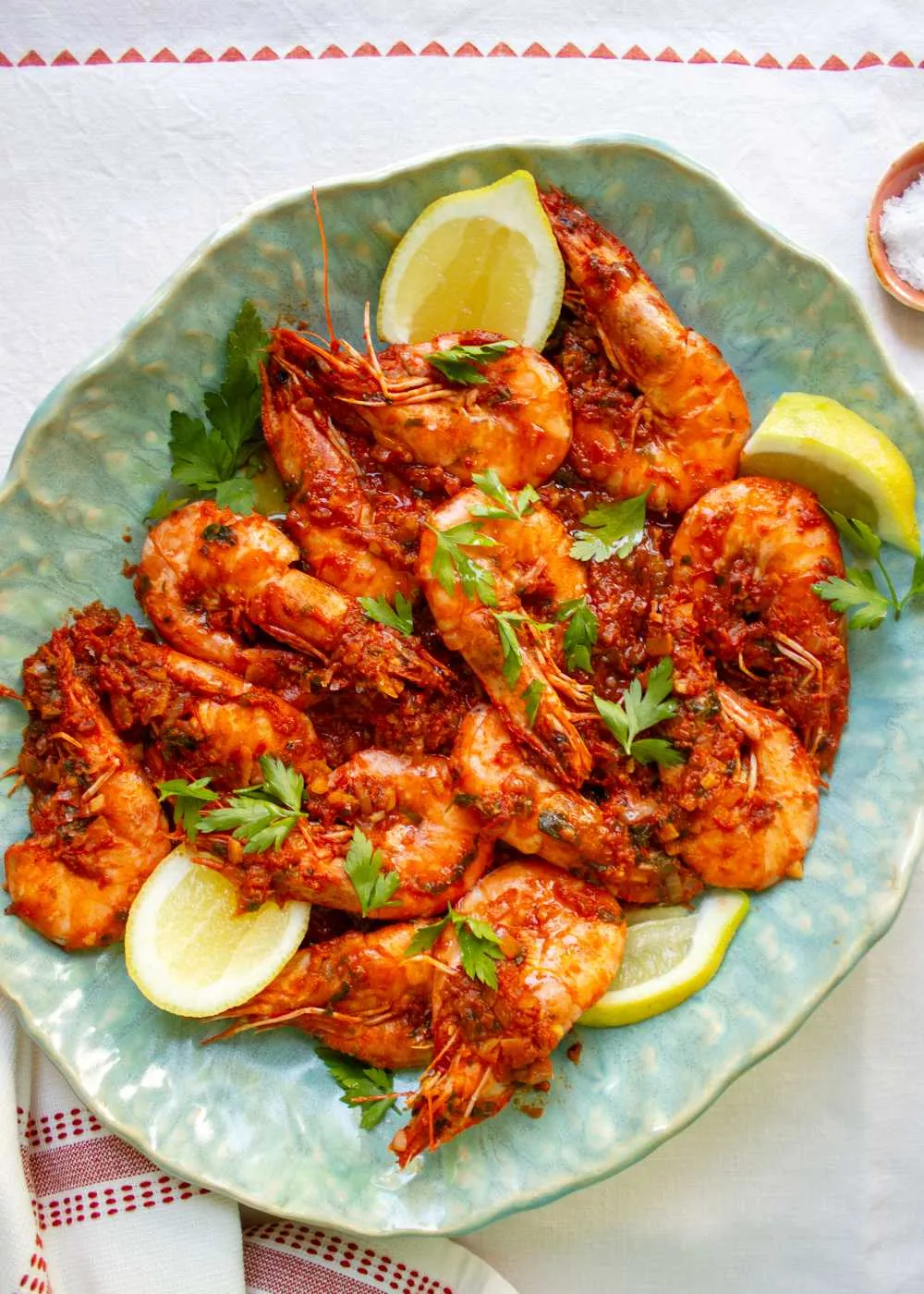 Scampi Buzara auf BioBalkan-Art