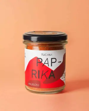 Tucana Paprika, ein Bio Paprika-Pulver, im 80 Gramm Glas von BioBalkan
