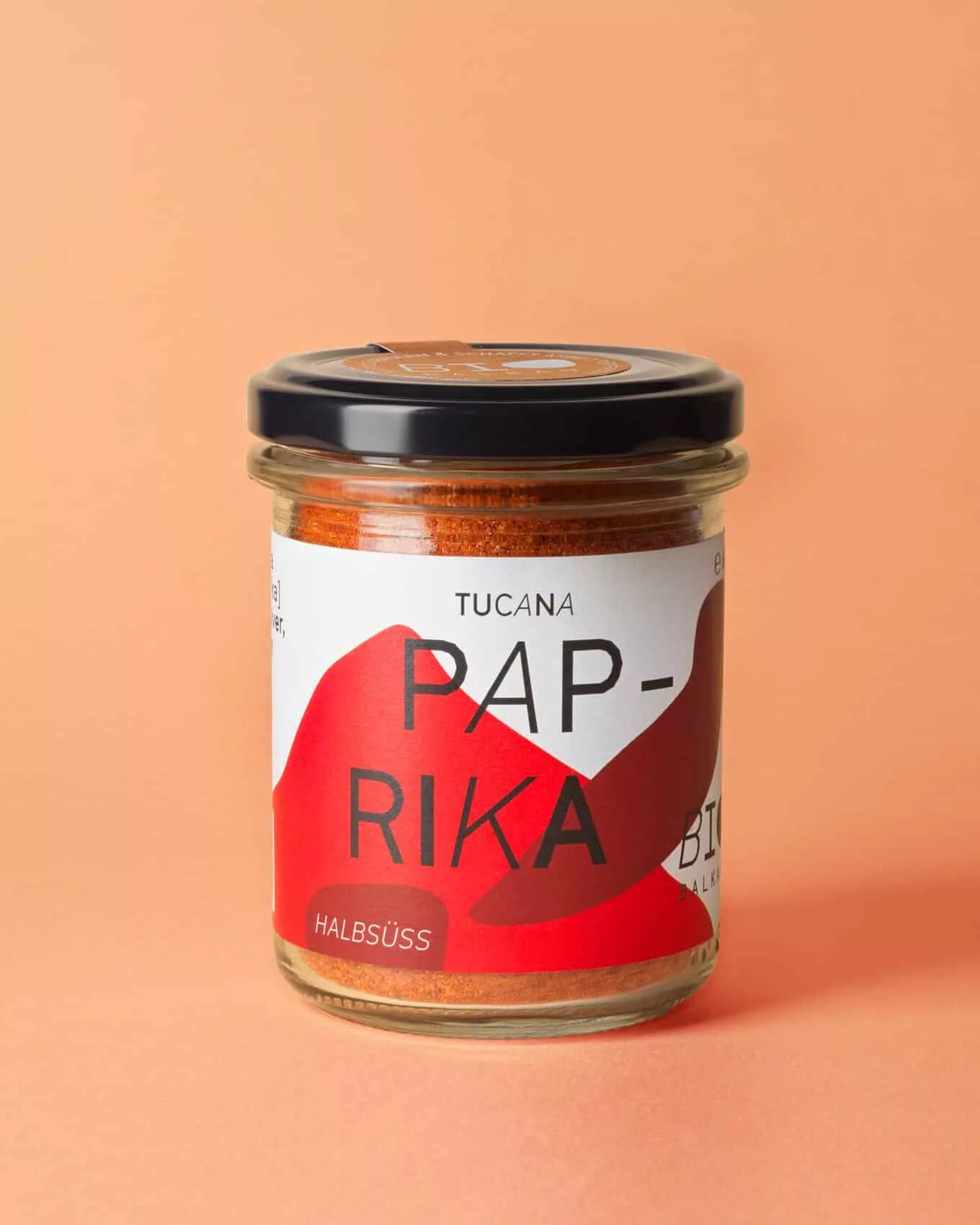 Tucana Paprika, ein Bio Paprika-Pulver, im 80 Gramm Glas von BioBalkan